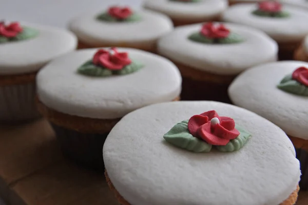 Bolos Casamento Bolos Muffin — Fotografia de Stock