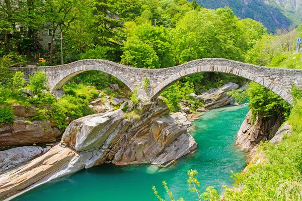 Ponte Dei Salti Bei Lavertezzo — Stockfoto