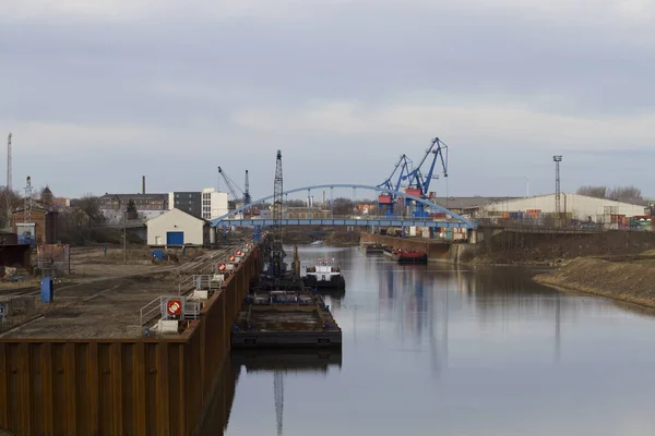 Sajonia Elba Port Riesa — Foto de Stock