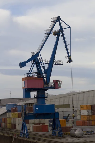 Elbe Port Riesa Saksen — Stockfoto