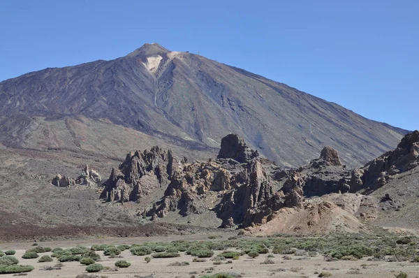 Roques Garcia Och Pico Del Teide Teneriffa — Stockfoto