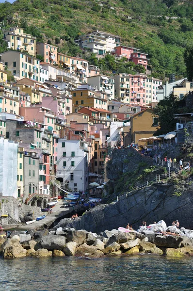 Riomaggiore Cinque Terre Italia — Foto de Stock