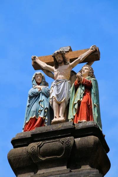 Kreuzigungsgruppe Trier — Stockfoto