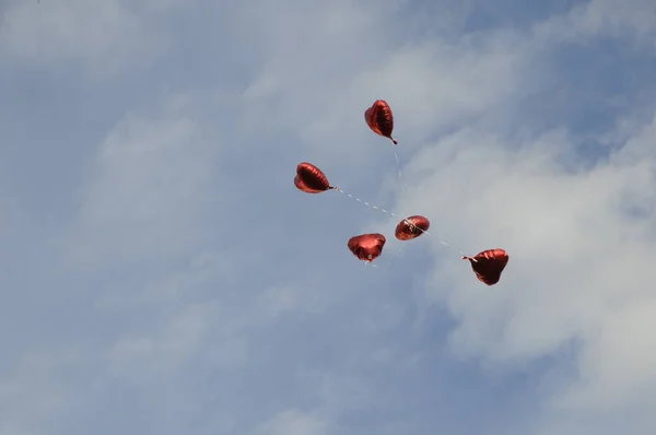 Αερόστατο Στον Ουρανό — Φωτογραφία Αρχείου