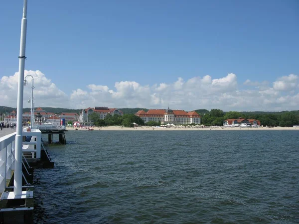 Blick Von Der Seebrücke Sopot Zoppot — Stockfoto