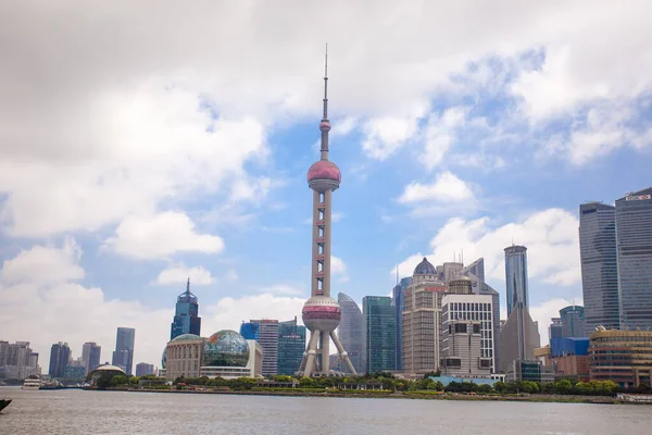 Shanghai Skyline Och Utsikt Över Staden Kina — Stockfoto