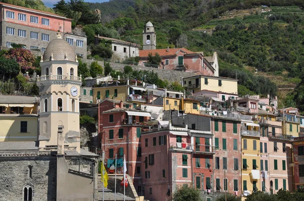 Wernazza Cinque Terre Włochy Liguria Wybrzeże Wybrzeże Liguryjskie Wieś Park — Zdjęcie stockowe