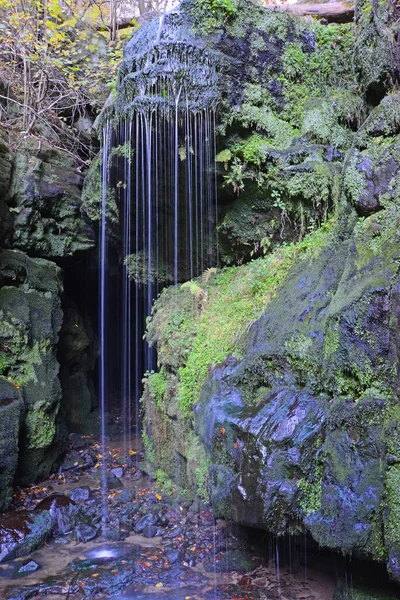 Amselfall Cachoeira Riacho Amseltal Wasser Bergbach Natureza Paisagem Spa Cidade — Fotografia de Stock