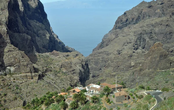 Masca Bergsby Masca Ravin Teno Berg Teneriffa Berg Teno Berg — Stockfoto