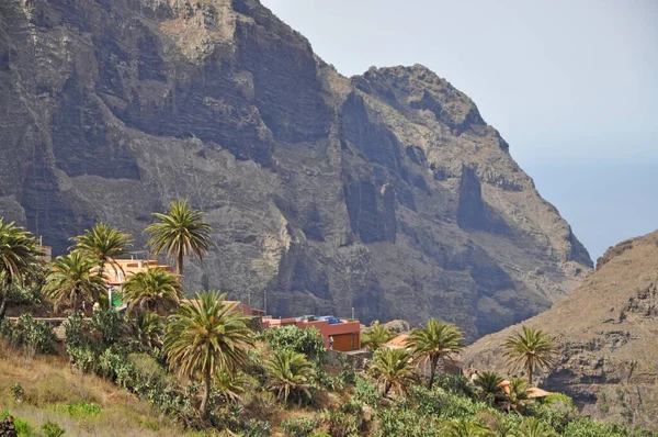 Masca Desa Pegunungan Ngarai Masca Pegunungan Tenerife Pegunungan Teno Pegunungan — Stok Foto