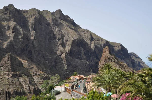 Masca Village Montagne Gorge Masca Montagnes Teno Tenerife Montagnes Teno — Photo