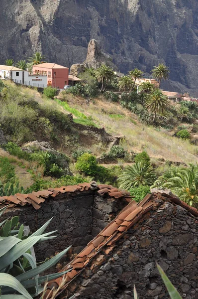 Masca Village Montagne Gorge Masca Montagnes Teno Tenerife Montagnes Teno — Photo