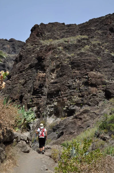 hiking,woman,masca gorge,Teno mountains,Tenerife,mountains,teno,mountains,high mountains,peaks,canary islands,Canary islands,Spain,teno mountains,hikers,tourism,tourist,mountain hiking,gorge,canyon hiking,masca gorge