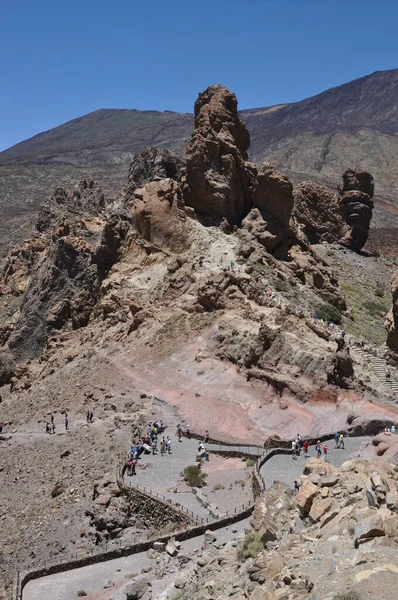 Tenerife Roques Garcia Rocks Rock Storm Bizarre Canary Islands Canary — 图库照片