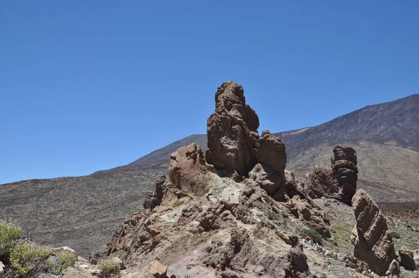 Tenerife Roques Garcia Rocks Rock Storm Strange Kanarya Adaları Kanarya — Stok fotoğraf