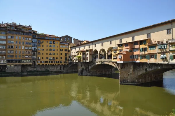 Ponte Vecchio Florença Ponte Ponte Vecchio Arno Toscana Italiano Rio — Fotografia de Stock