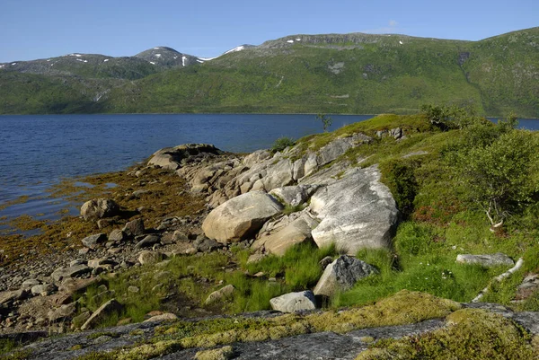 Straumsbotn Senja Troms Noorwegen — Stockfoto