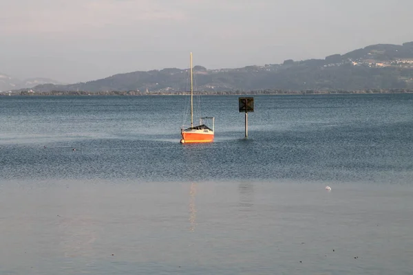 Barcos Lago Constanza — Foto de Stock