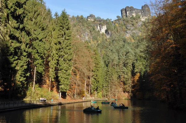 Locomotive Amselsee Lake Pond Pond Rock Rocks Climbing Rocks Nature — Stock Photo, Image