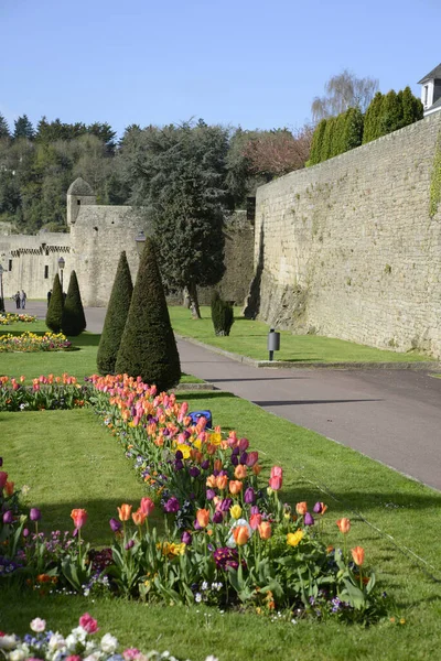 City Wall Hennebont Brittany France Old Town Wall City Fortification — Stock Photo, Image