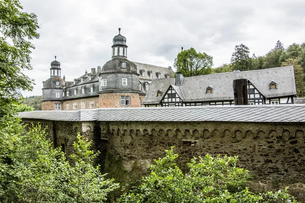 Vista Panorâmica Majestosa Arquitetura Medieval Castelo — Fotografia de Stock