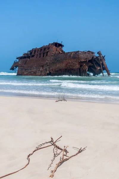 Costa Boa Esperana Shipwreck Cabo Santa Maria Boavista Cape Verde — Stock Photo, Image