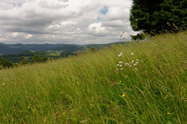 Malebný Pohled Krásnou Krajinu Pohořím Stock Fotografie