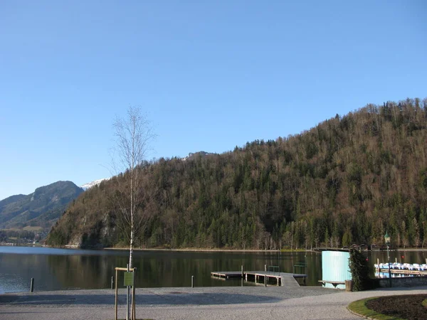 Strobl Promenade Aan Het Meer Van Wolfgang — Stockfoto