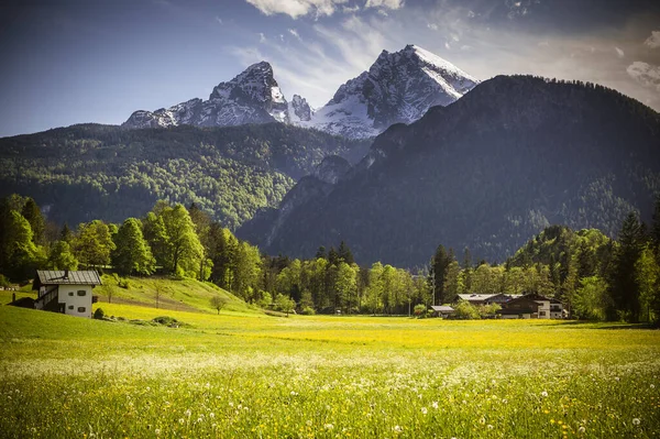 Watzmann Macizo Cerca Berchtesgaden Baviera —  Fotos de Stock