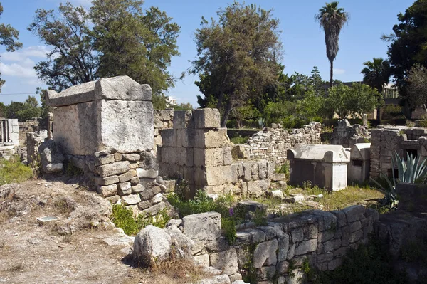 Ruinas Antiguas Hierapolis Pamukkale Pavo — Foto de Stock