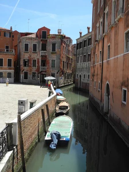 Veneza Canal Água Água Itália Norte Itália Herança Mundial Ponte — Fotografia de Stock