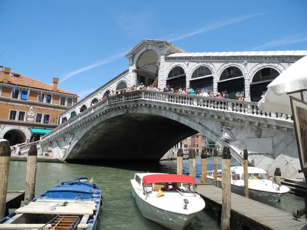 Rialto Pont Rialto Pont Rialto Pont Venise Canal Eau Eau — Photo
