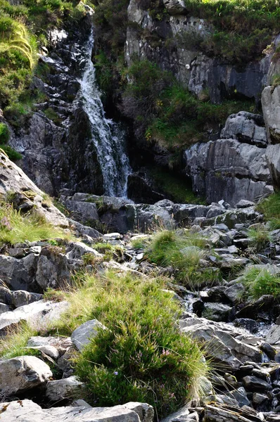 Caminhada Torno Llyn Idwal País Gales Parque Nacional Snowdonia Meio — Fotografia de Stock