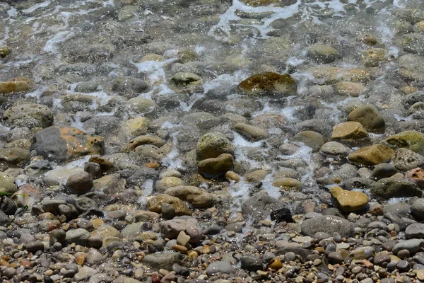 Strandstenen Rotsen Kiezelstenen — Stockfoto