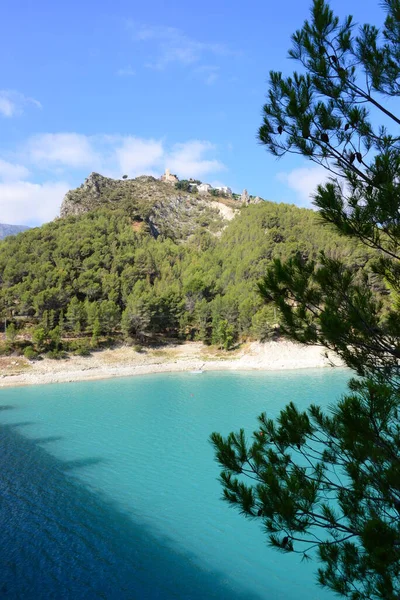 Schneller Leerer Stausee Guadalest Costa Blanca Spanien — Stockfoto