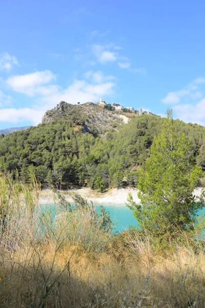 Fast Leerer Stausee Guadalest Costa Blanca Spain — стоковое фото