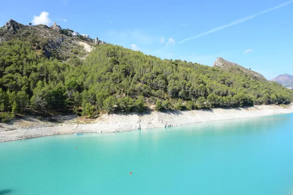 Fast Leerer Stausee Guadalest Costa Blanca España —  Fotos de Stock