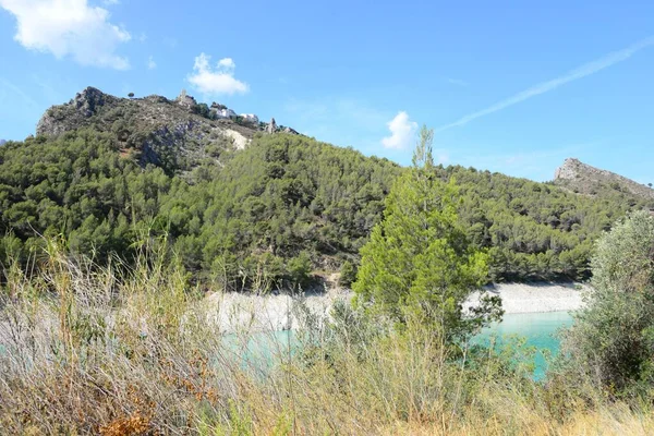 Fast Leerer Stausee Guadalest Costa Blanca Spanien — Stockfoto