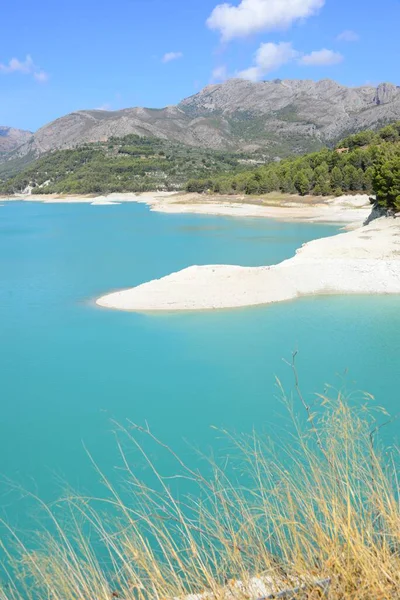 Fast Leerer Stausee Guadalest Costa Blanca Espanha — Fotografia de Stock