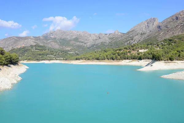 Fast Leerer Stausee Guadalest Costa Blanca España —  Fotos de Stock