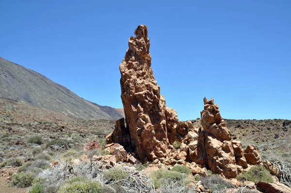 Tenerife Roques Garcia Rocks Rock Storm Bizarre Canary Islands Canary — Stock Photo, Image