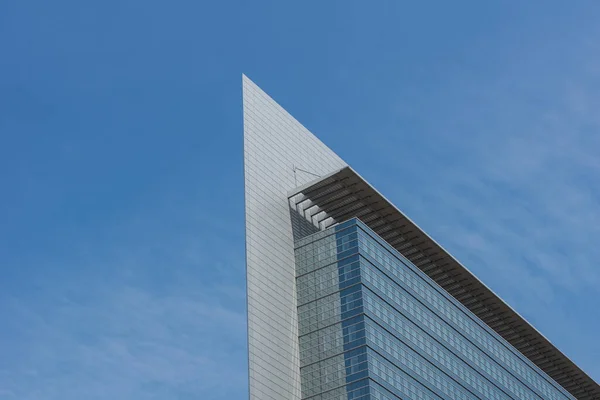 Vue Panoramique Urbaine Façade Des Gratte Ciel Modernes — Photo