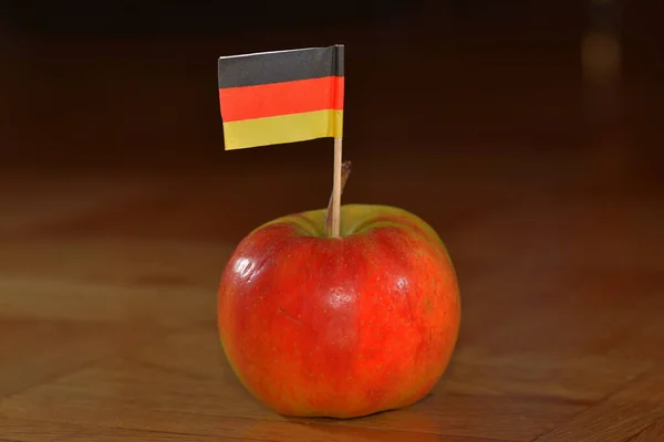 Apple German Flag — Stock Photo, Image