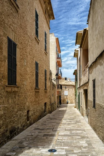 Mallorca Alcudia Történelmi Utca — Stock Fotó
