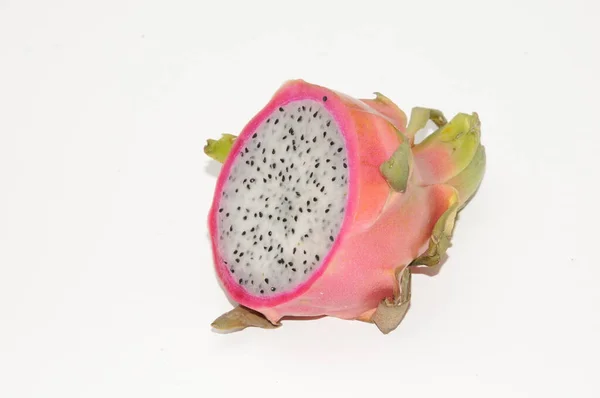 Ejderha Meyvesi Pitaya Pitahaya Hylocereus Monacanthus Meyve Yiyecek Tropikal Pembe — Stok fotoğraf