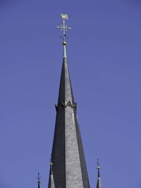 Vista Panorámica Arquitectura Iglesia Cristiana — Foto de Stock