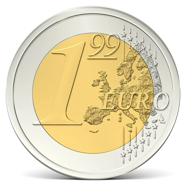 Euro Noventa Nueve Monedas — Foto de Stock