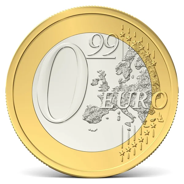 Noveintinueve Monedas Euro Cero —  Fotos de Stock