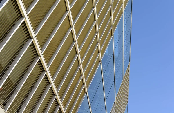 ファサード ガラスのファサード 現代建築 ガラス ガラスの正面 — ストック写真