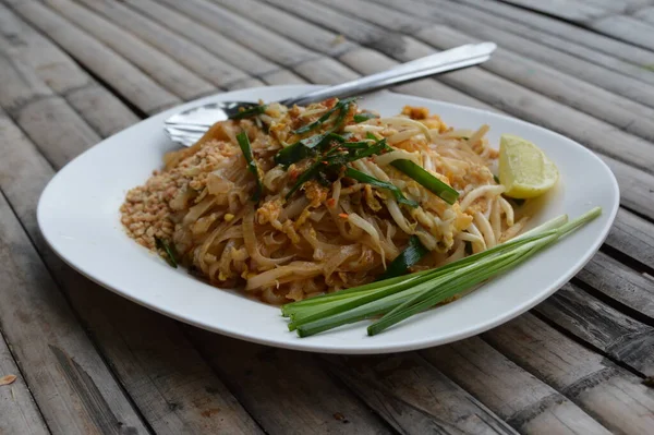 Pad Thai Plat Pâtes Asiatiques — Photo